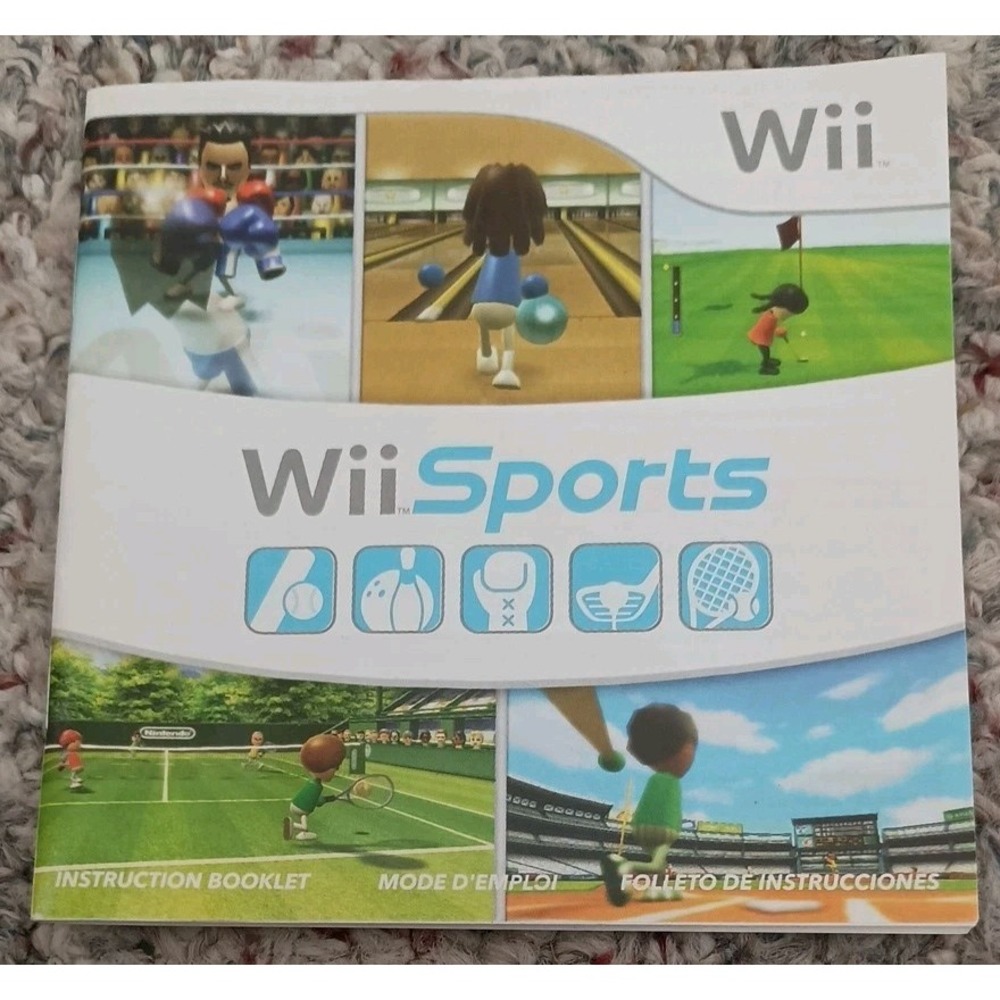 Wii Sports Nintendo Wii Instruction Manual ONLY RVL-P-RSPE-USZ 2006